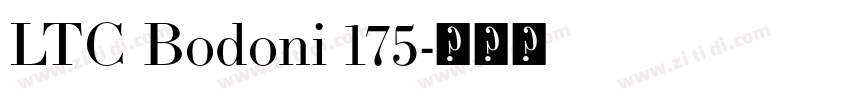 LTC Bodoni 175字体转换